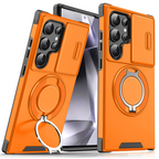 50% OFF!  Magnetic Stand Phone Case for Samsung – Slide Camera Cover, 360° Ring Grip & Kickstand, Full Protection