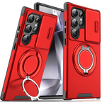 50% OFF!  Magnetic Stand Phone Case for Samsung – Slide Camera Cover, 360° Ring Grip & Kickstand, Full Protection