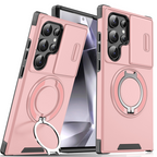 50% OFF!  Magnetic Stand Phone Case for Samsung – Slide Camera Cover, 360° Ring Grip & Kickstand, Full Protection